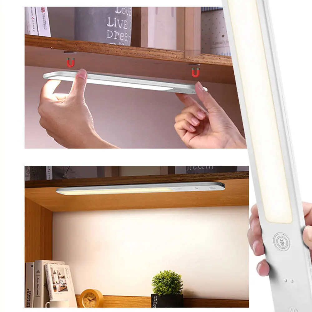 Новая съемсветодиодный Светодиодная настольная лампа 2 в 1 3 режима освещения