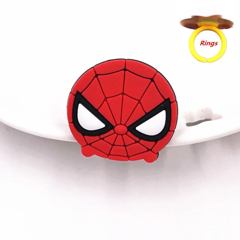 1 шт. Marvel Мстители значок героя ПВХ палец кольца для подарки детей крутой Железный