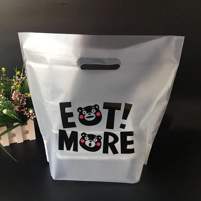 50pcs Thank You Plastic Transparent Gift Bags Clothing Storage Shopping Bag with Handles Food Packaging Party Supplies Deco | Дом и сад