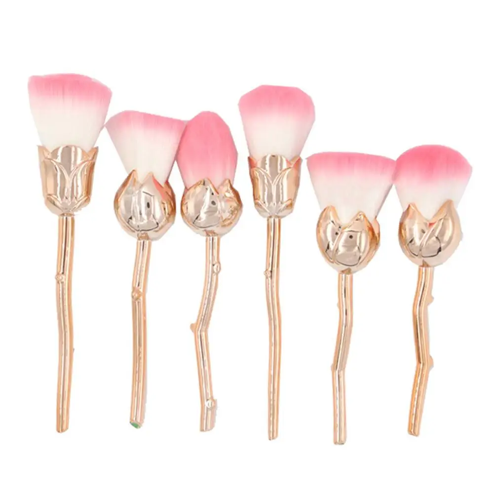 6 шт./компл. маникюрный блеск для ногтей мощная Пылезащитная щетка маникюра