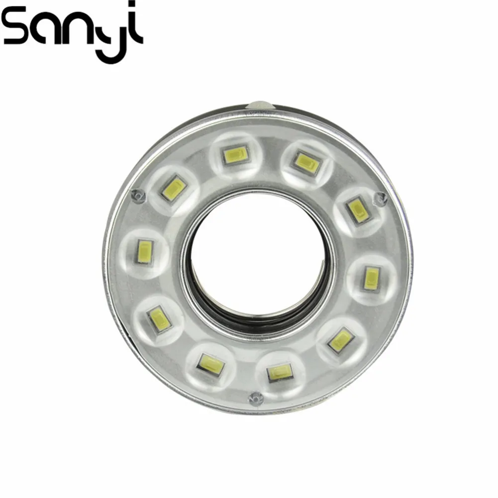 Sanyi светодиодный мини фонарь 10 * SMD портативный светильник для кемпинга с крючком