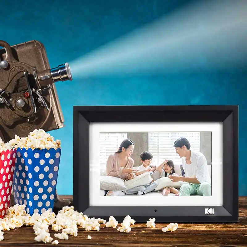 Цифровой фотоальбом KODAK 8 дюймов с высоким разрешением MP3 MP4 Movie Player будильник