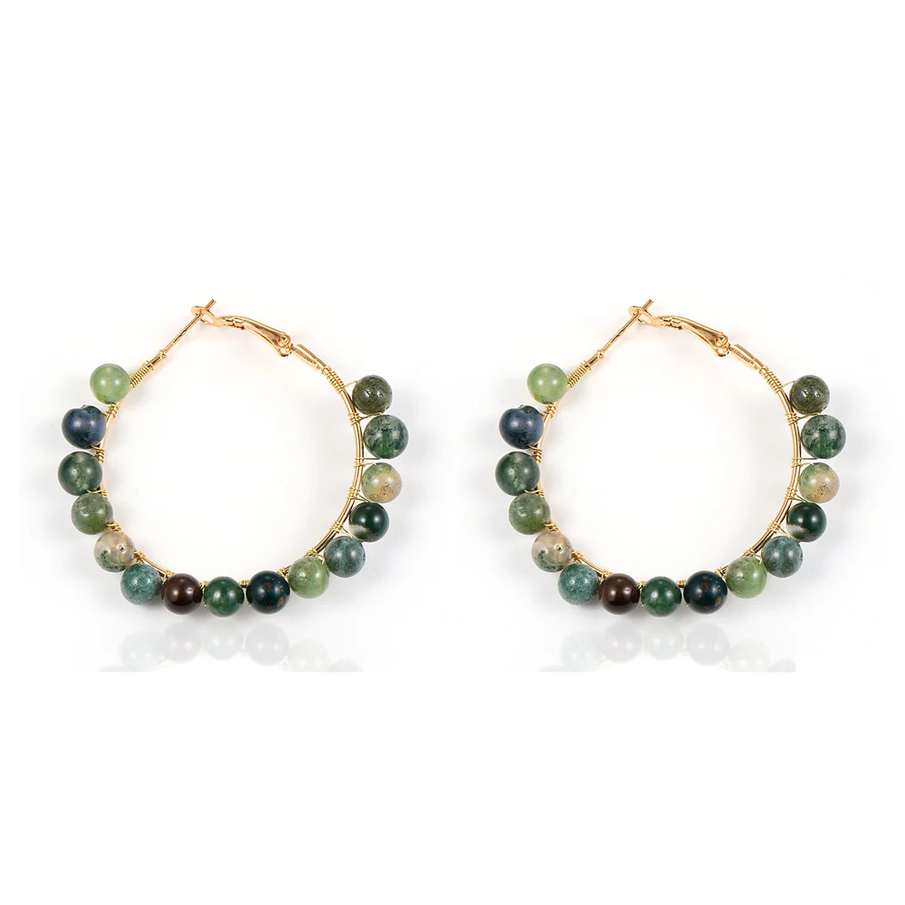 Женские Висячие серьги с натуральным клубничным кристаллом аметисты индийский