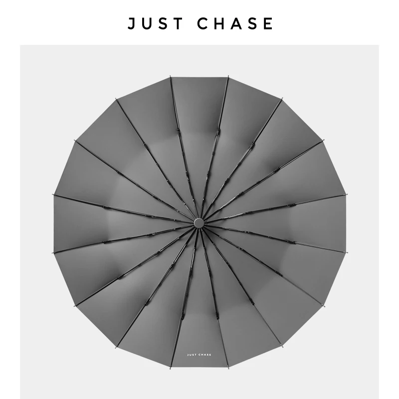 Большой вращающийся зонт светоотражающий зонтик складной в деловом стиле для