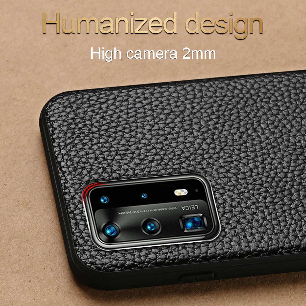 Чехол из натуральной зернистой кожи для Huawei P40 Pro P20 P30 Lite Nova 5T Y8P Mate 40 20 чехол Honor 8A 10i