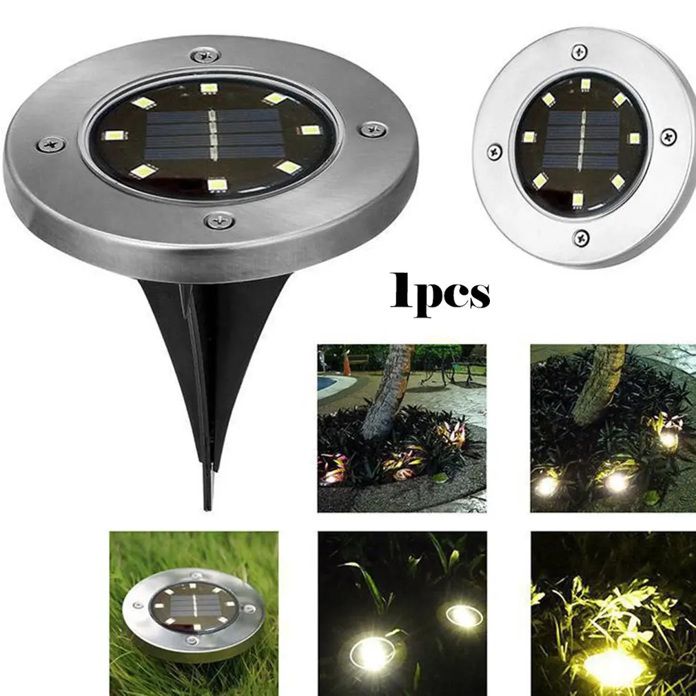 Солнечный подземный свет 4 Вт из нержавеющей стали на открытом воздухе наземная