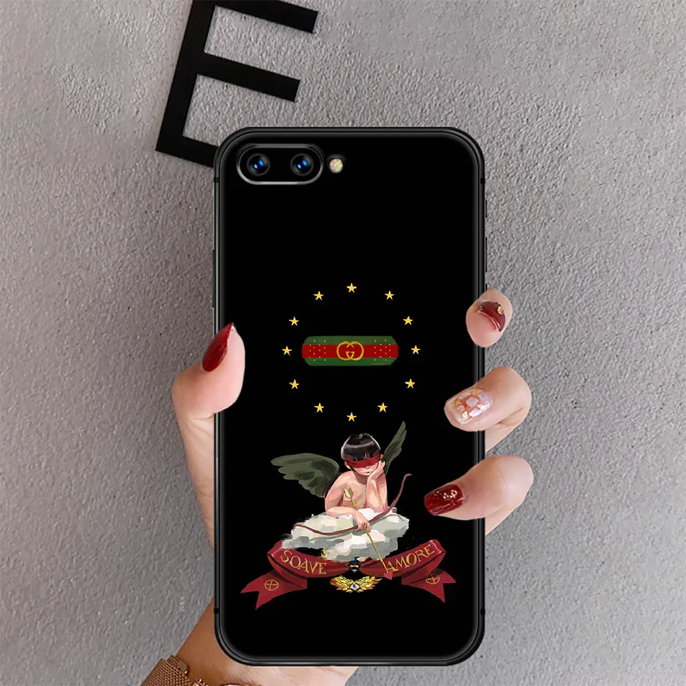 

Luxury Brand Ltalian Phone Case Cover For Huawei Honor Nova 5T 7I 8A 8X 8 9X 9 10 10I 20 30 Pro Lite Black Cover Funda Painting