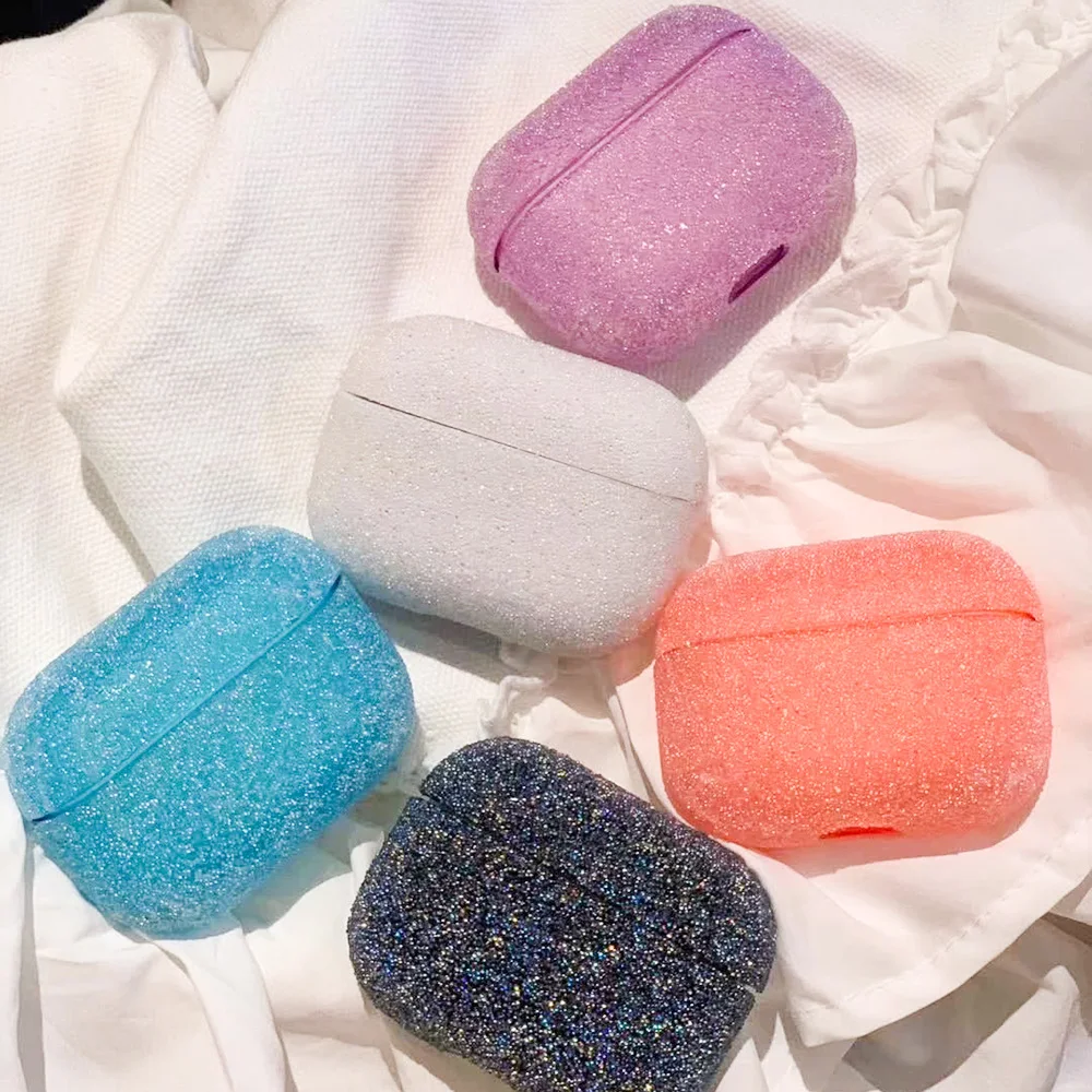 Новое поступление Роскошная блестящая Защитная крышка для Apple Airpods Pro/3 матовая