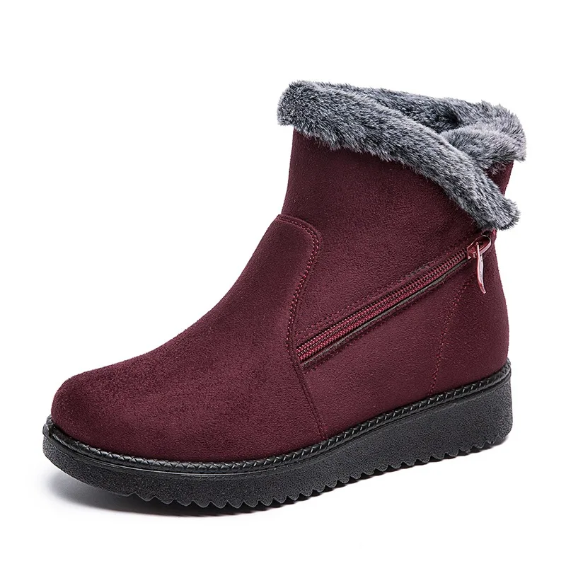 

Winter New Women Snow Boots Warm Plus Velvet Ankle Boots 2021 Fashion Platform High Top Short Boot Plus Size Woman Cotton Shoes