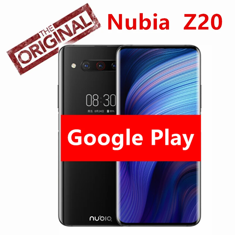 Глобальная версия Nubia Z20 8 ГБ ОЗУ 128 Гб ПЗУ черный двойной экран 6 42 дюйма + 5 1 Snapdragon 855