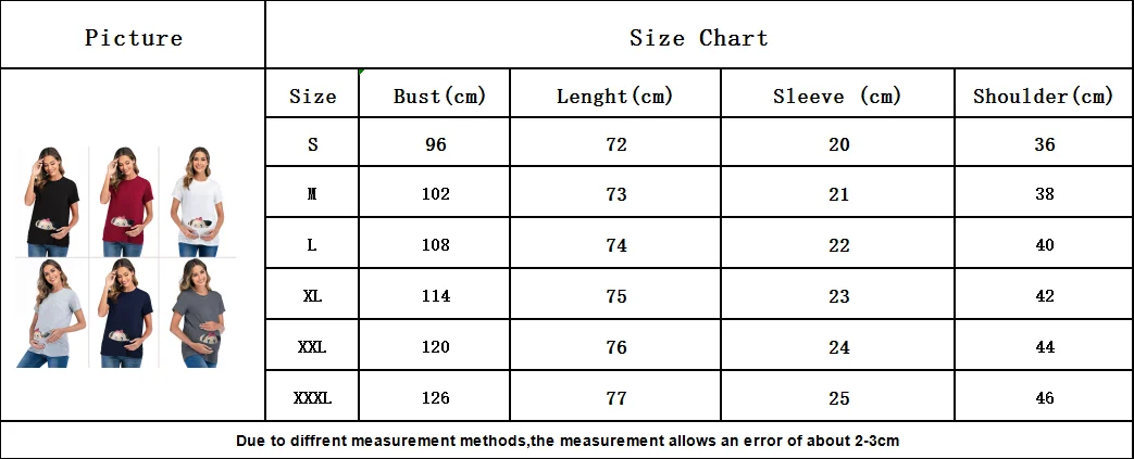 

Plus Size Maternity T-shirt Baby Love Print Casual Clothing for for Pregnant Women Summer Short Sleeve Shirt Tees Maternity Tops