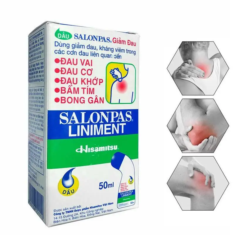 50 мл обезболивающее плечо для облегчения боли в мышцах Salonpas лосьон Линимент ролл жесткая боль Специальный дизайн для спортсмена