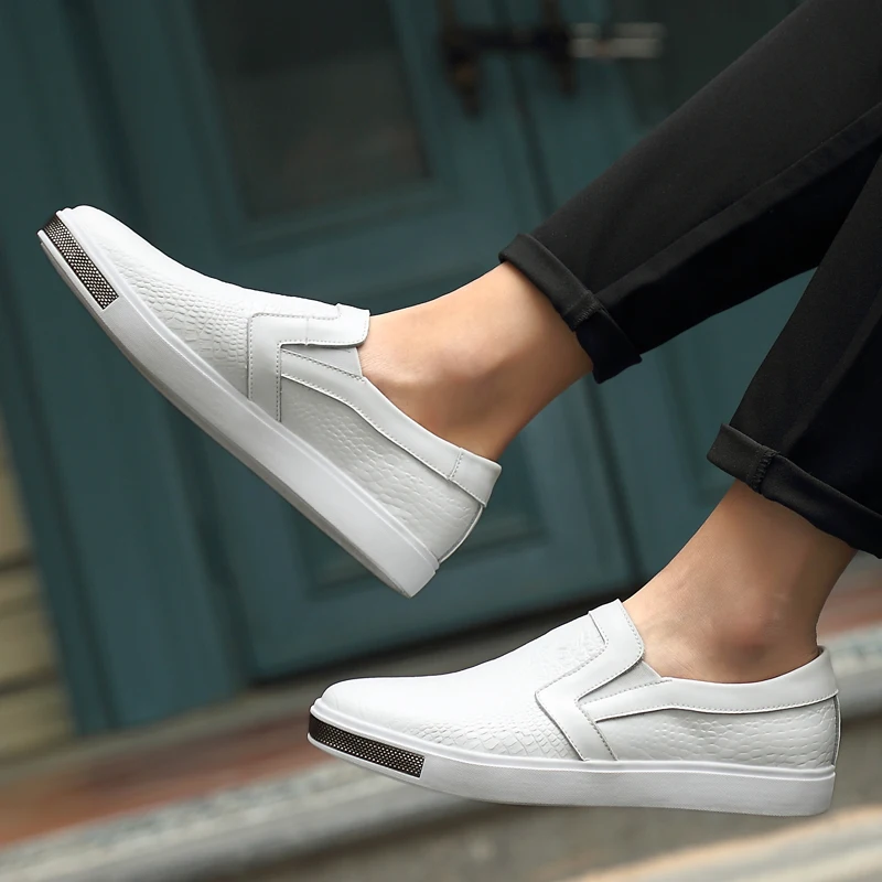 2020 New Men Leather Shoes Brand Mens Fashion Casual Genuine Loafers Boat | Обувь