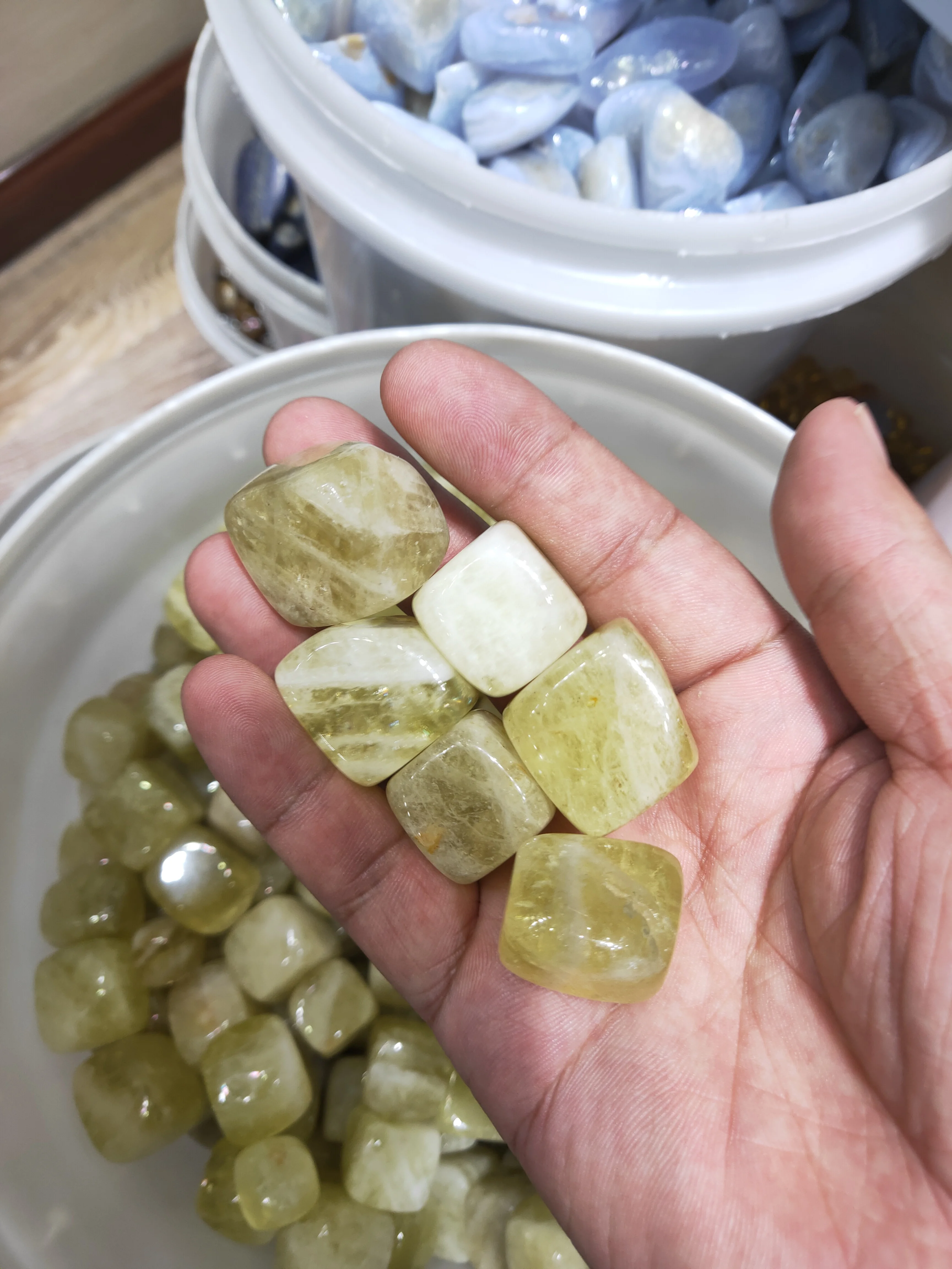 100gNatural желтый кристалл гравия сырой топаз камень DIY Украшение дома Декор