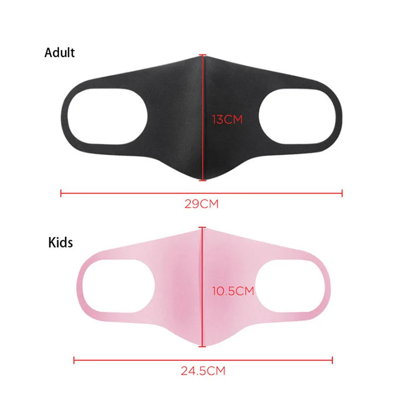 3pcs Washable Reusable Kpop Face Mouth Mask 3D Cloth Dust Safety Fashion Designer Women Men Bts Masks Bulk Unisex Korean | Аксессуары