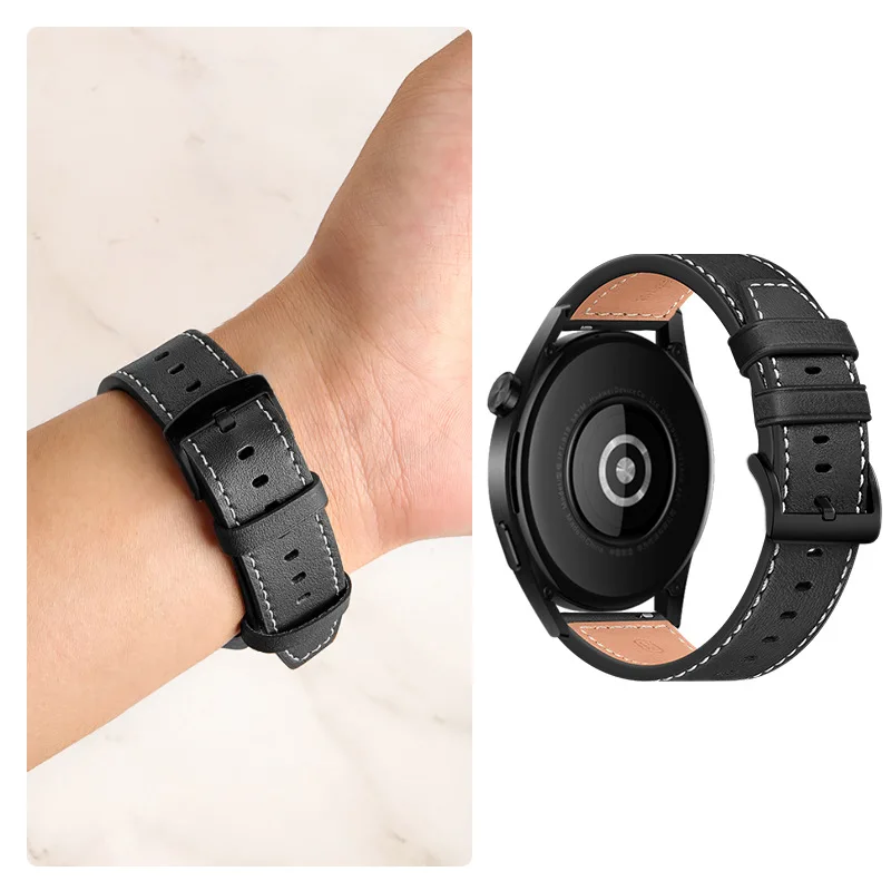 Original leather strap For Huawei watch GT3 46mm Honor Magic watch band For Huawei GT 42mm GT2 pro 22mm watchband Belt Wristband