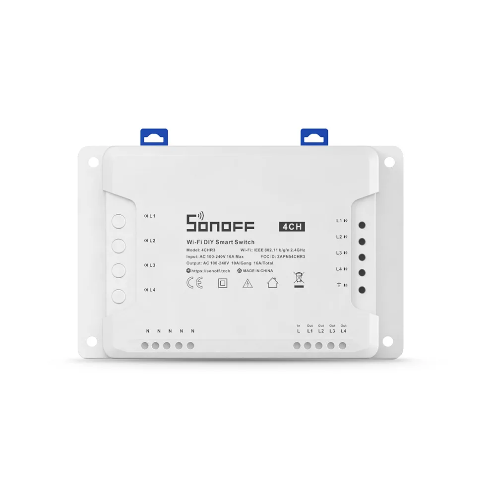 Смарт-выключатель Sonoff R3 с поддержкой Wi-Fi 4 канала | Обустройство дома