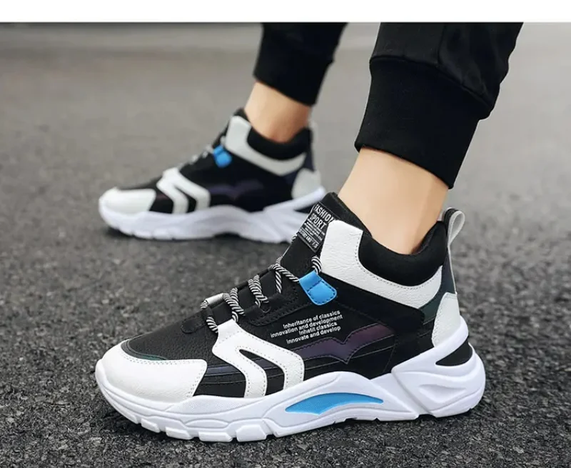 

high top Kids Sport Shoes Boys Running Sneakers Breathable Mesh Casual Sneakers Children Walking Shoes parent-child