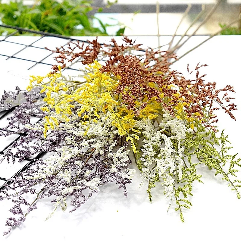 Цветочная композиция трава белые Искусственные цветы украшение для домашнего