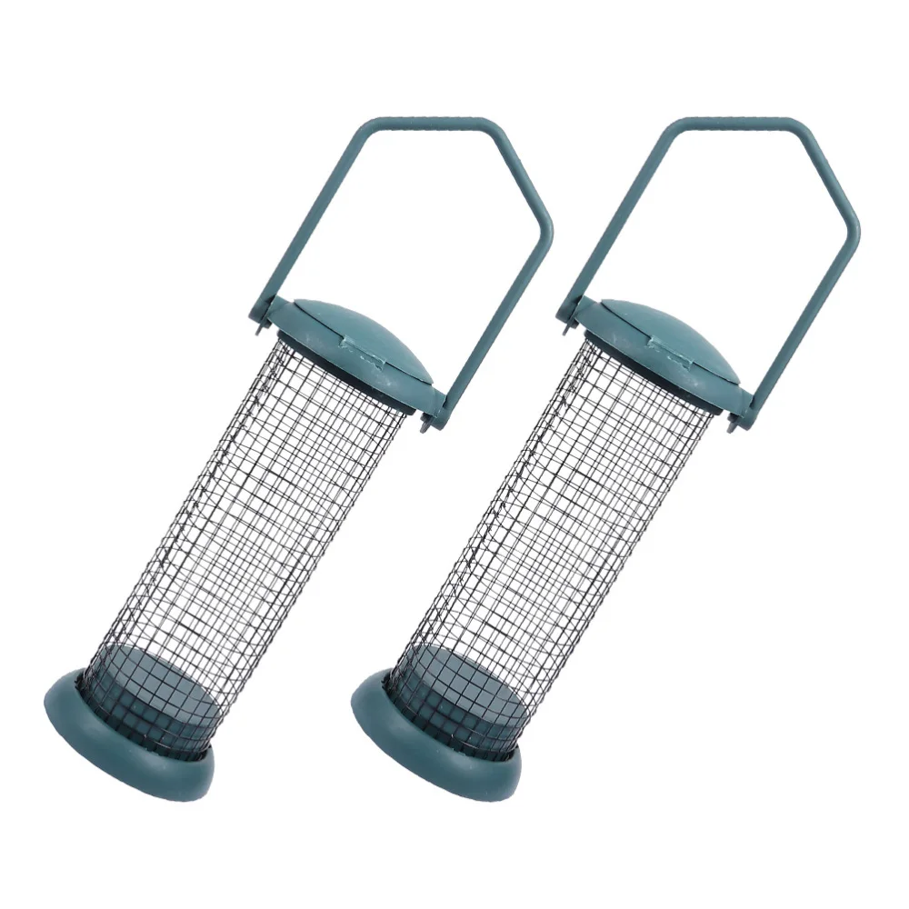 

2pcs Grease Container Birds Feeder Hanging Outdoor Feeders (Green)
