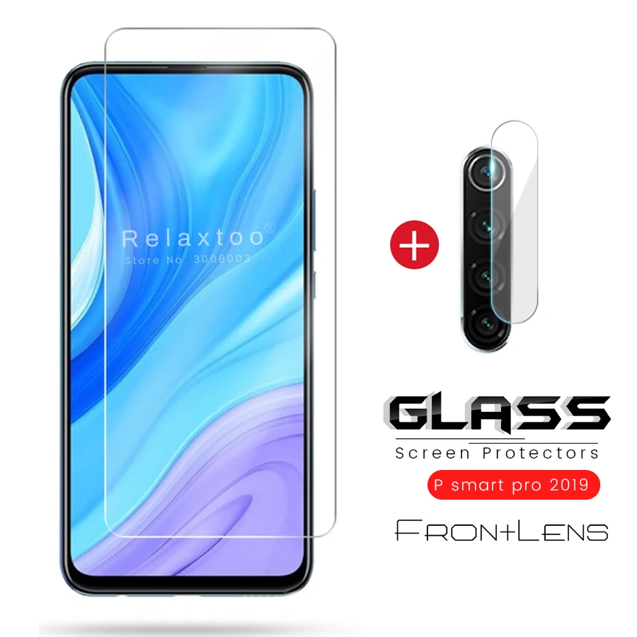 Защитная пленка для камеры 2 в 1 huawei p smart 2019 стеклянная защита экрана телефона 6 59
