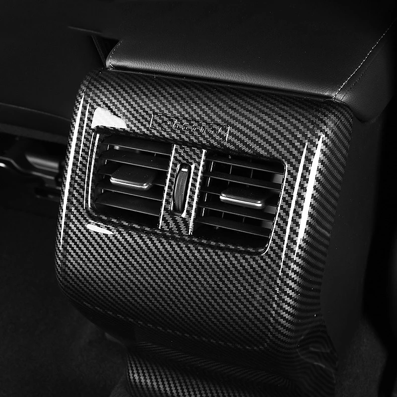 Углеродное волокно Автомобильный Вентилятор заднего кондиционера розетки