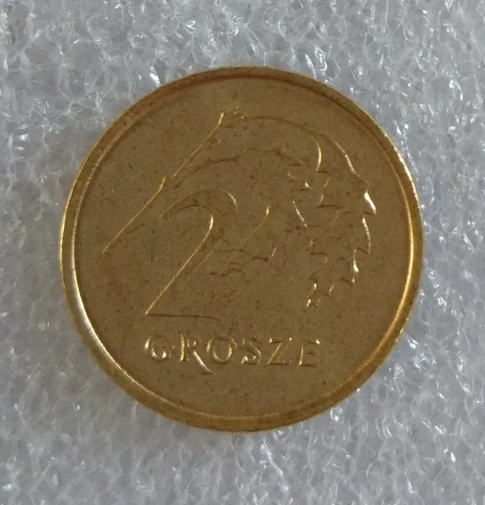 Польша 2 грошей монеты ЕС издание Европа 100% настоящая оригинальная б/у монета