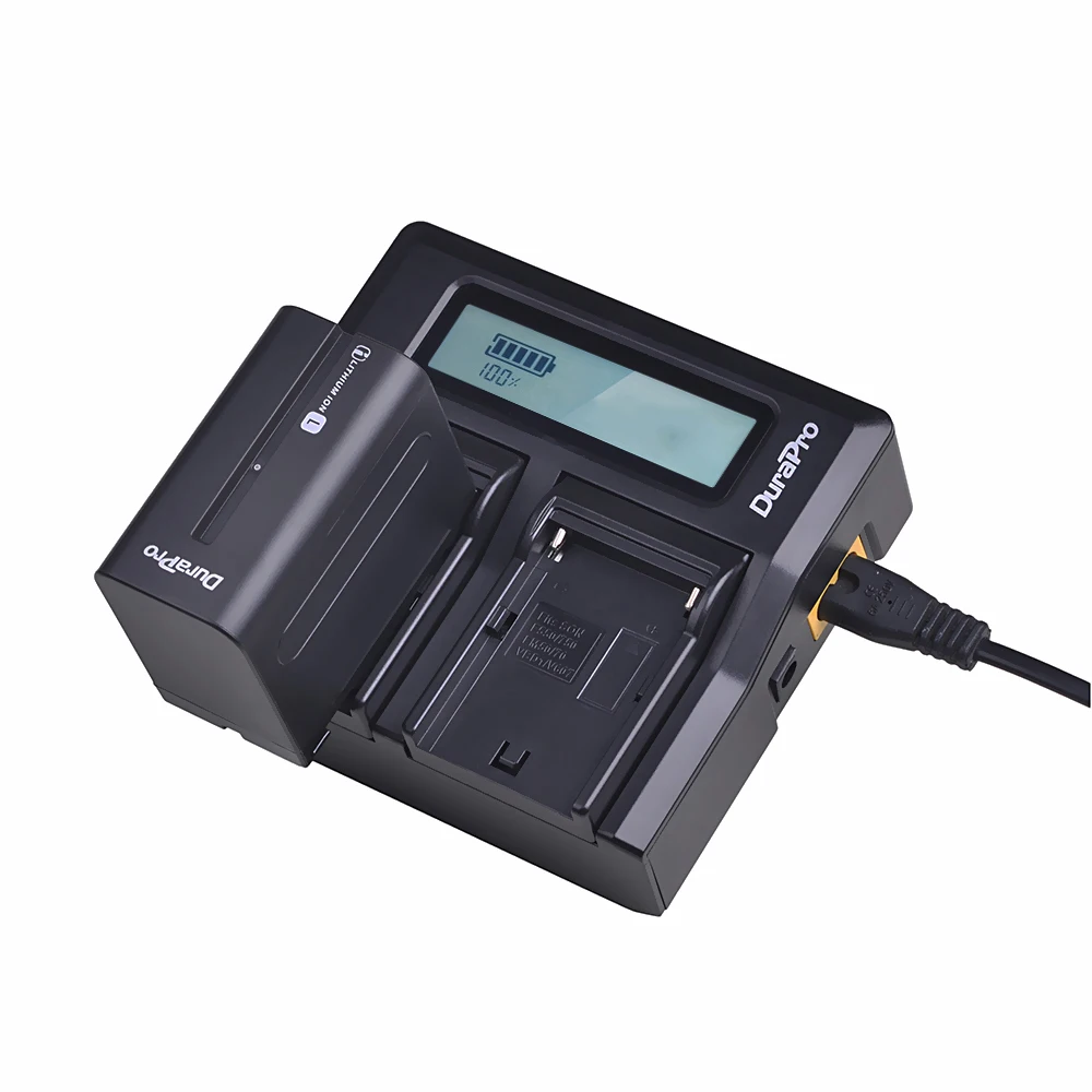 1 Battery Set 2x7,2 V 7200 мА/ч, NP-F970 NP-F960 NP F970 F960 Камера Батарея+ ЖК-дисплей двух портов для быстрой Зарядное устройство для SONY HVR-HD1000 HVR-HD1000E HVR-V1J - Цвет: 1 Battery Set