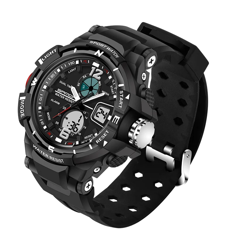 SANDA Luxe Merk Waterdichte heren Horloges резиновый кварцевый Военный Спортивный Horloge Mannelijke Relogio