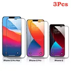 Закаленное стекло с полным покрытием для iPhone 12 Mini 12Pro, Взрывозащищенная защитная пленка для экрана iPhone 13 Pro Max, 3 шт.