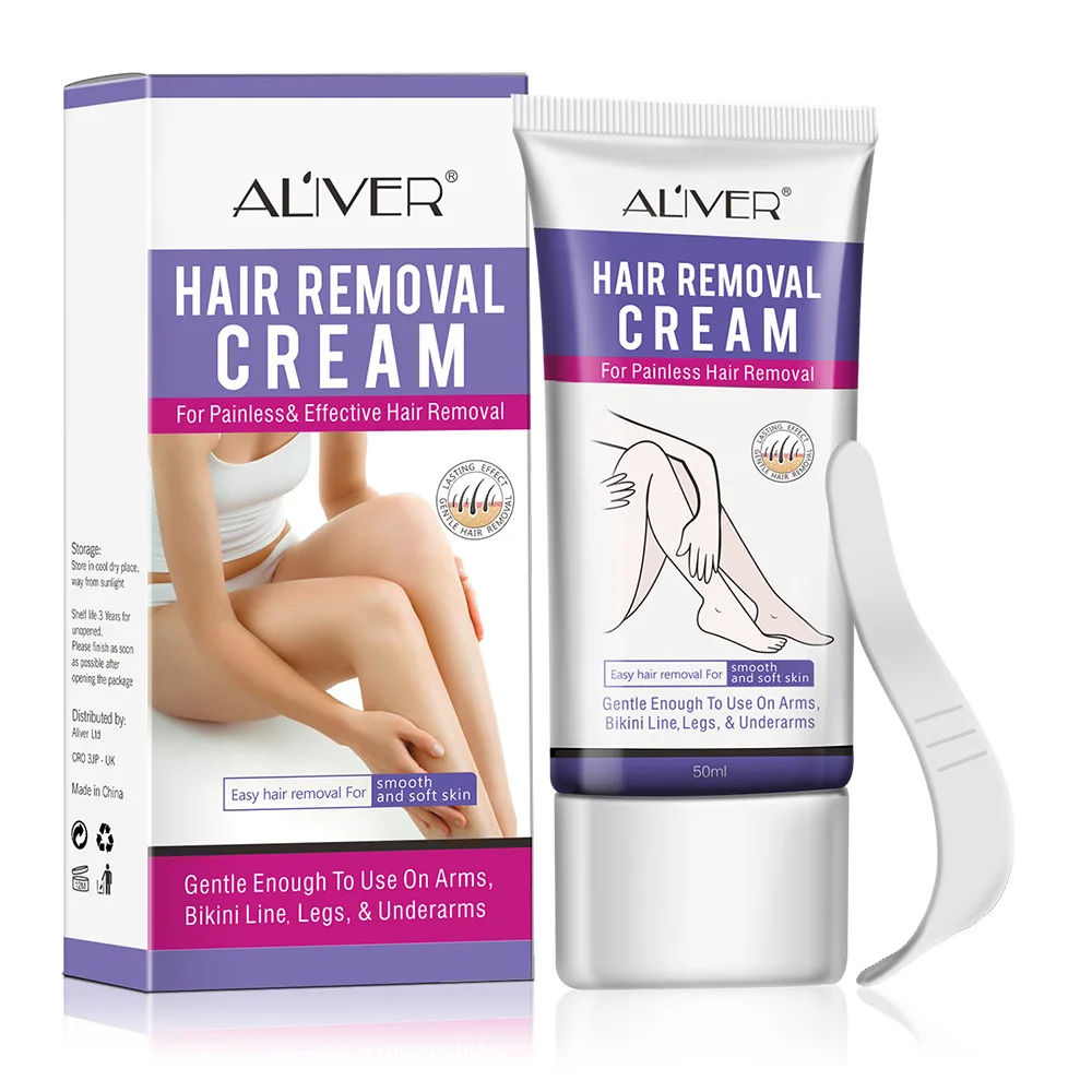ALIWER Gentle Hair Removal Cream Painless Depilatory Armpit Legs Arms Nourishing Repair For Men Women | Красота и здоровье