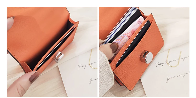 9 цветов кошельки из натуральной кожи модная маленькая сумка для денег Роскошный