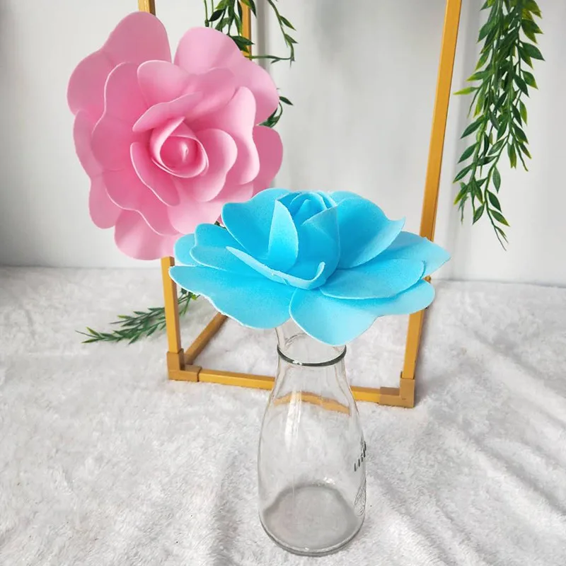 5 Pieces of Artificial PE Foam Rose Bouquet for Home Video Wall Wedding Decoration DIY Fake Flower | Дом и сад