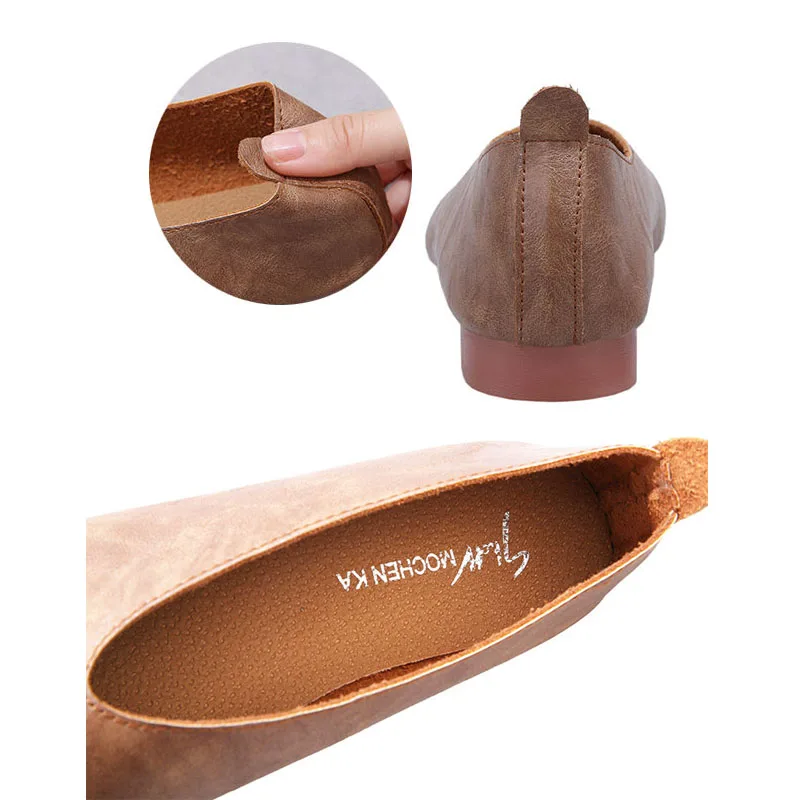 Женская обувь без шнуровки Лоферы для вождения Мокасины на плоской подошве