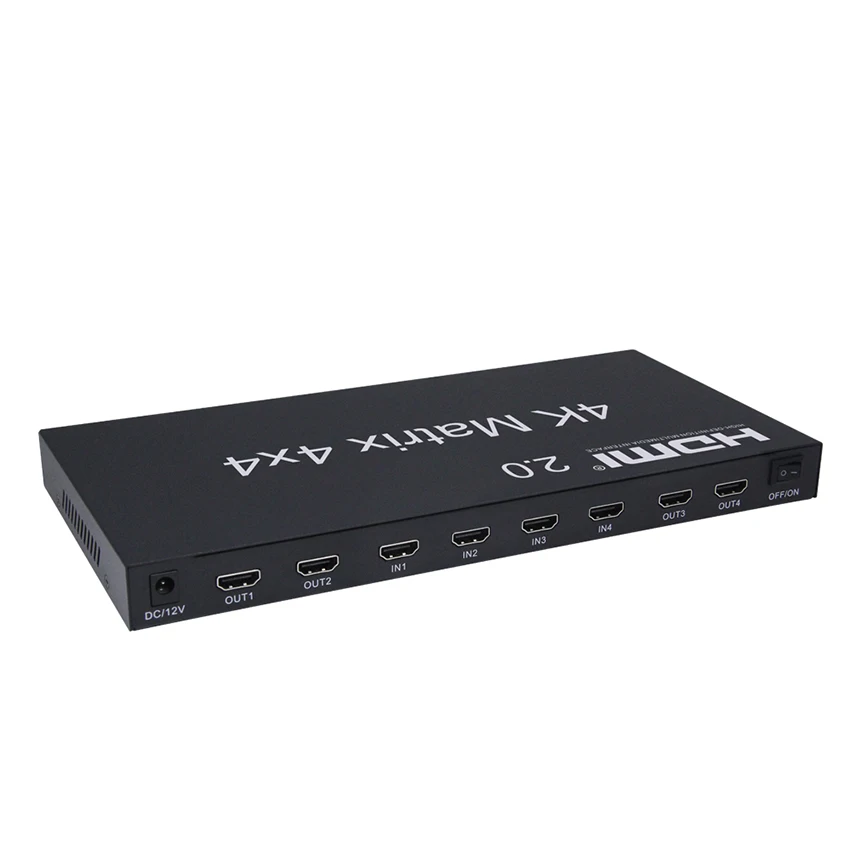 Матрица HDMI 2 0 4x4 4K @ 60 Гц (RGB/YUV 4:4:4) переключатель сплиттер 4 в выхода управление