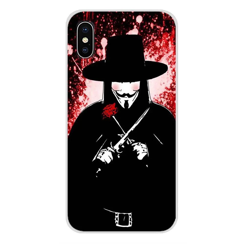Аксессуары чехлы для телефонов Чехлы Huawei Mate Honor 5X 6X 7 7A 7C 8 9 10 8C 8X 20 30 Lite Pro V Vendetta Mask rose