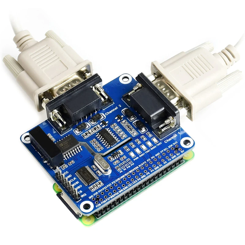 Raspberry Pi двухканальная Изолированная Плата расширения RS232 SC16IS752 + решение SP3232