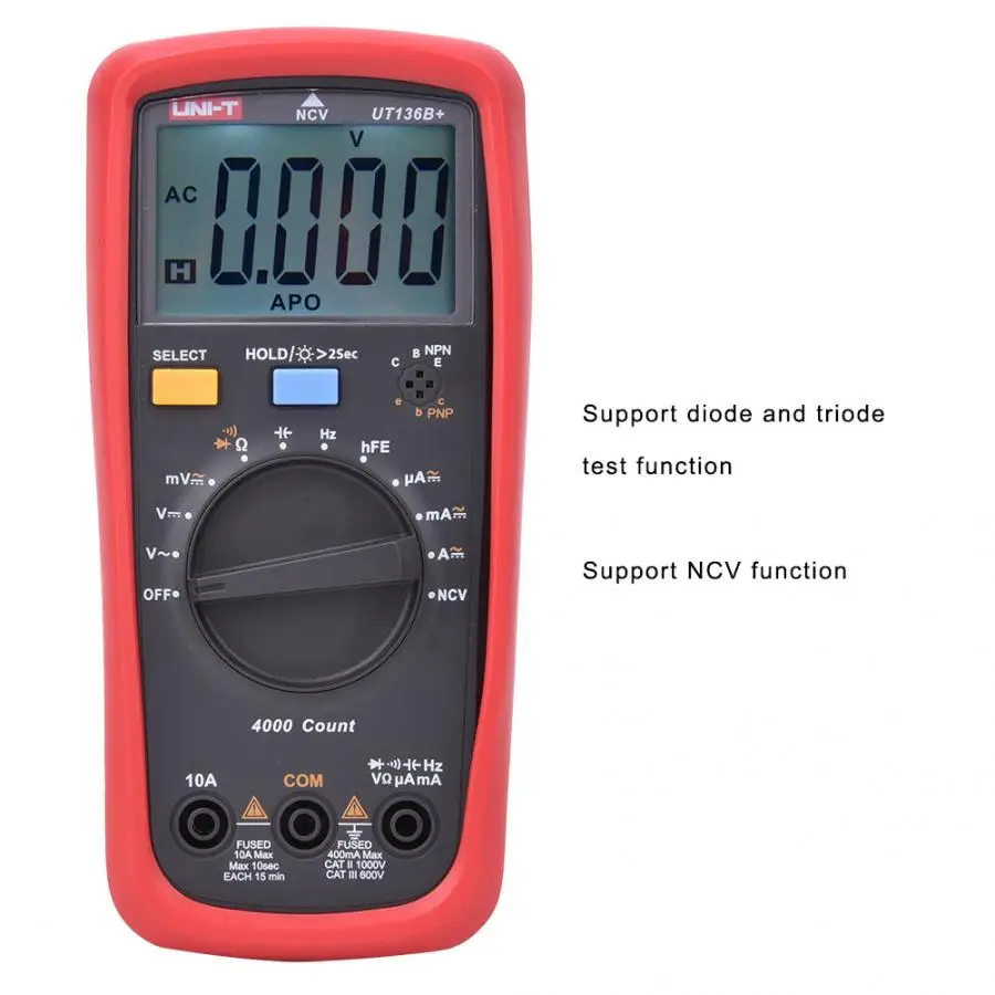 UNI-T UT136B+ Portable Automatic Range Digital Multimeter Capacitance Resistance Tester | Инструменты
