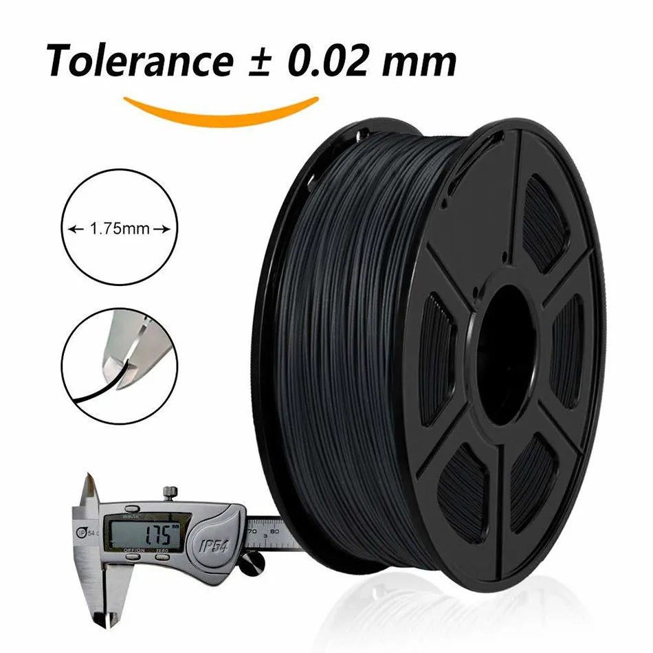 SUNLU PLA Carbon Fiber 3D Filament 10 rolls/set Hardness Printer Black Color | Компьютеры и офис