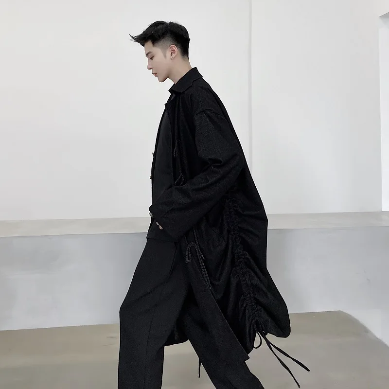 Мужская Уличная одежда в японском стиле Готическая панк куртка верхняя для