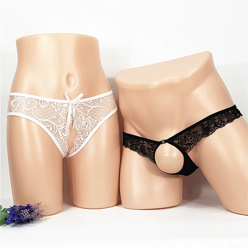 2 шт. кружевные эротические трусы с открытой промежностью 49|G-стринги и танга| |