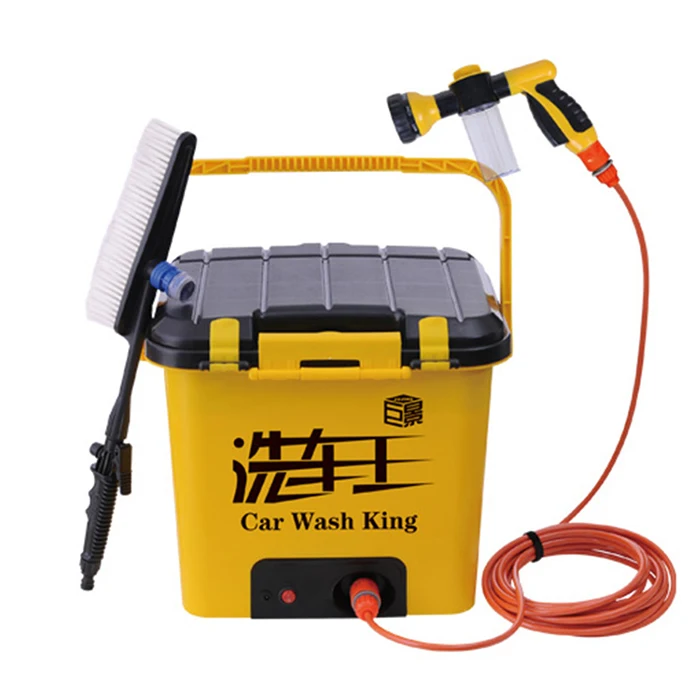 Portable Car Wash Equipment 25L/electric High Pressure 12V Motor Pump High Pressure Washer Foam Generator Car Wash