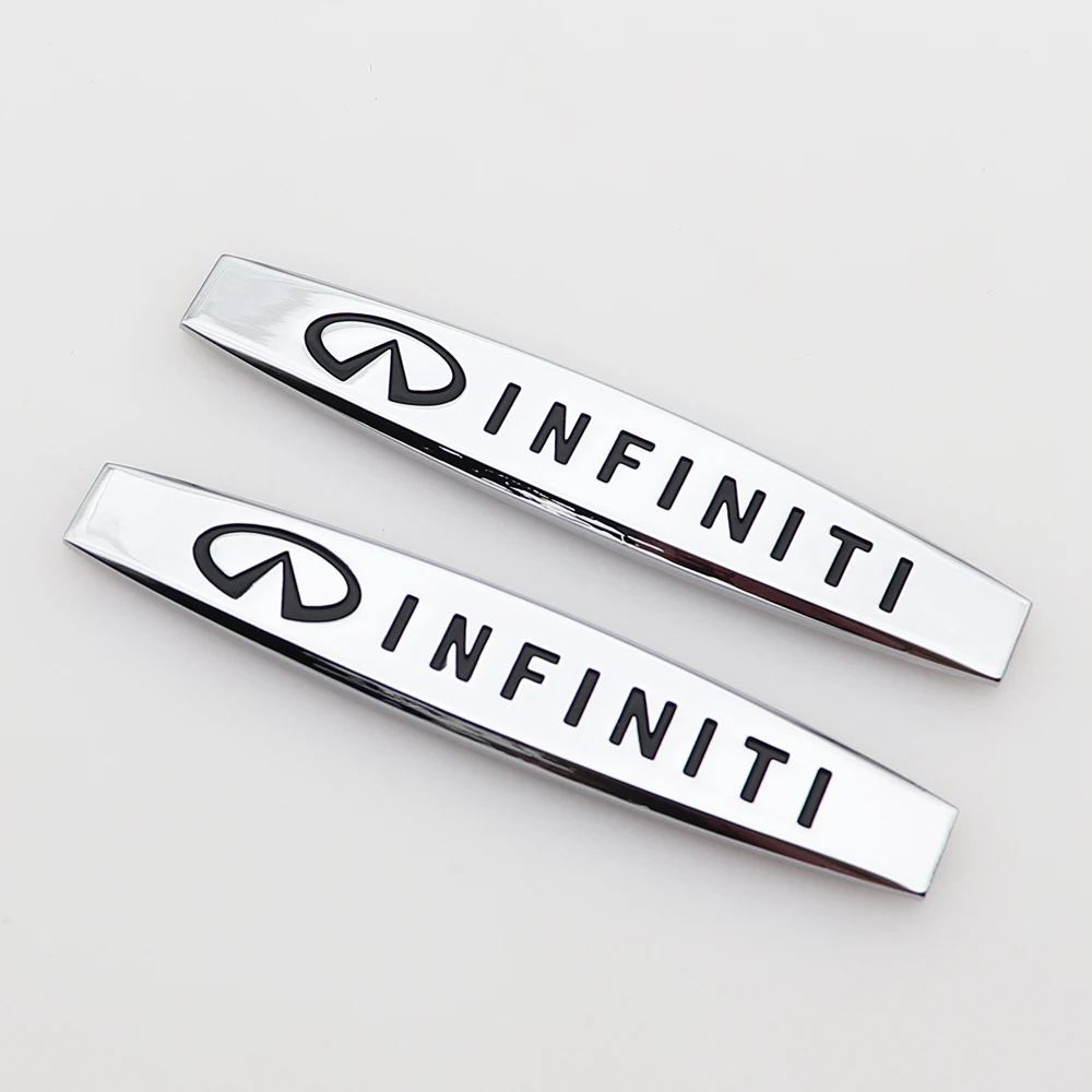 2 шт./1 пара 3D металлический знак Infiniti наклейка на боковое крыло автомобиля