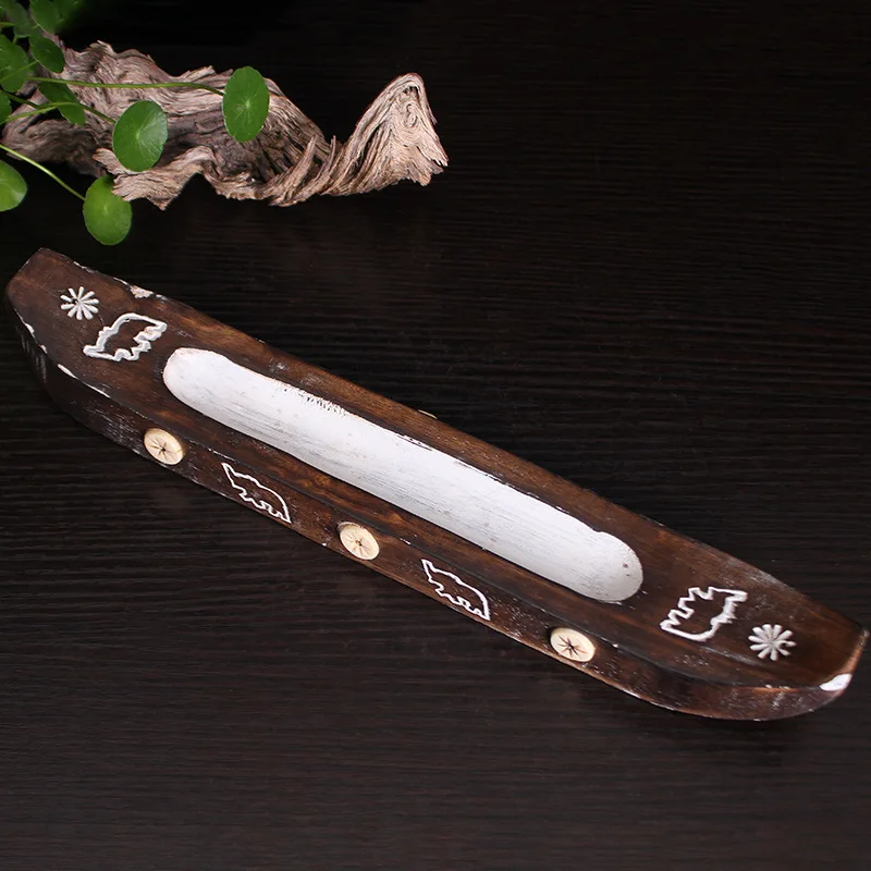 F лодка Тип твердое дерево благовония горелки для ароматические палочки