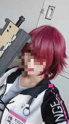 Парик для косплея Game arрыцари термостойкий синтетический с короткими красными