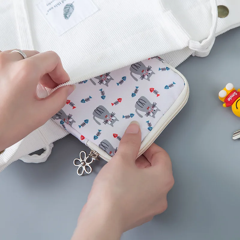 Милый кошелек кредитный держатель для карт сумка на молнии гигиенических