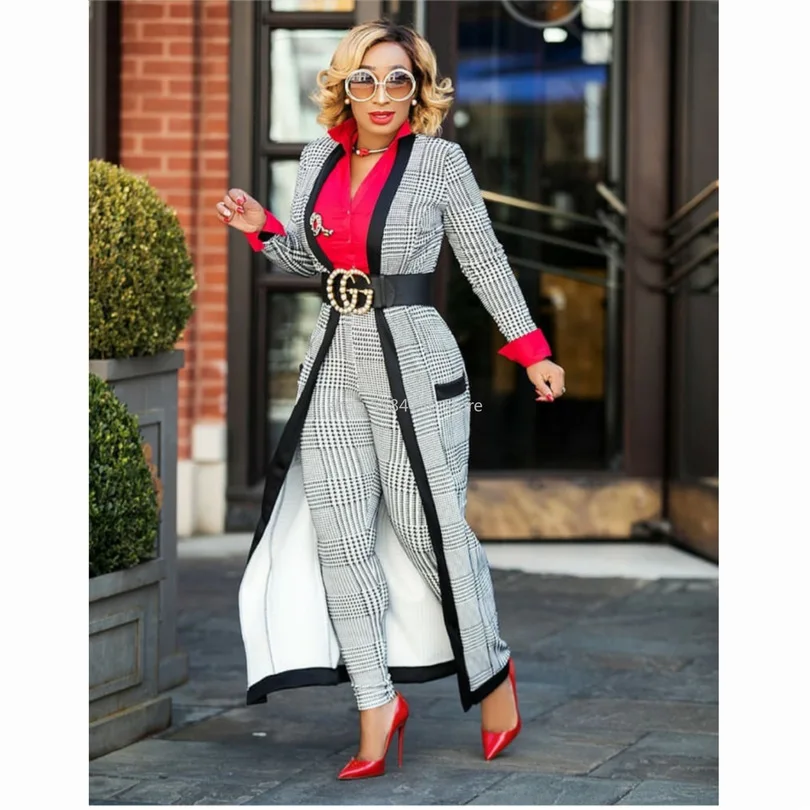 Длина пальто: 140 см длина брюк: 103 см. 2020 Новые африканские Модные Полосатые