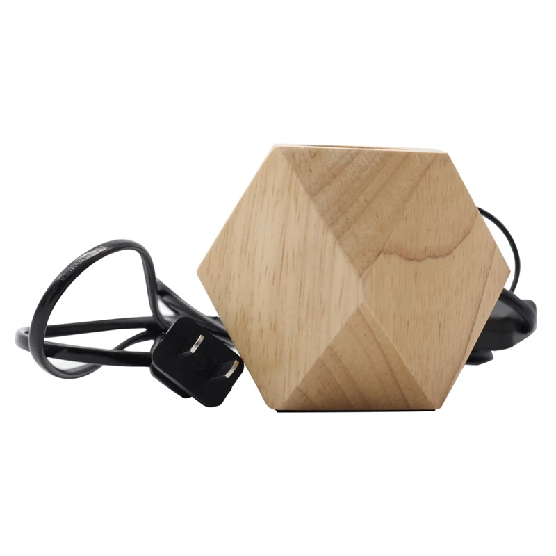 Современная настольная лампа E27 деревянная украшение для дома спальни гостиной