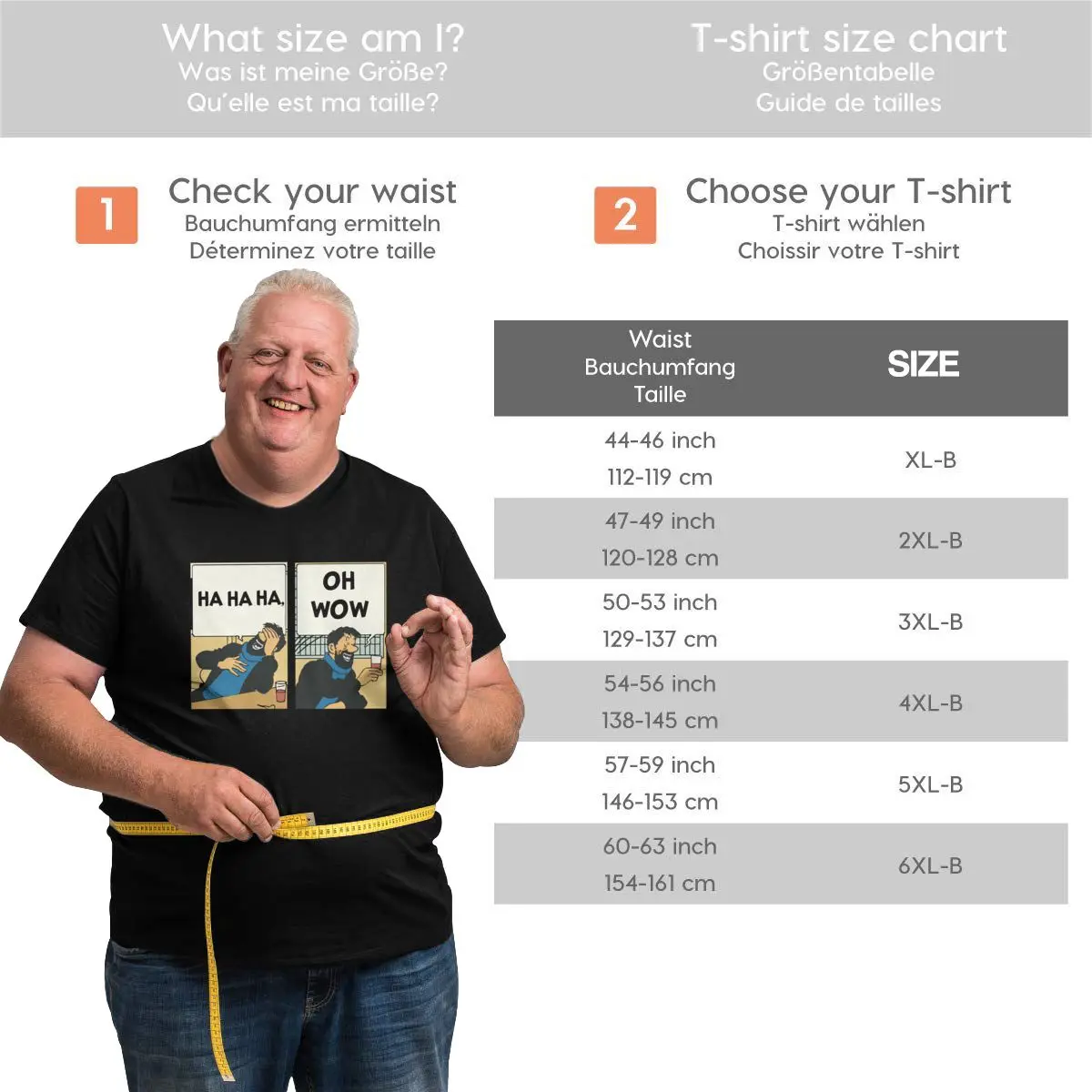 

Men T-Shirt Captain Haddock The Adventures Of Tintin Big Tall Tee Shirt O Neck T Shirt Tops Plus Size Big Size Large 4XL 5XL 6XL