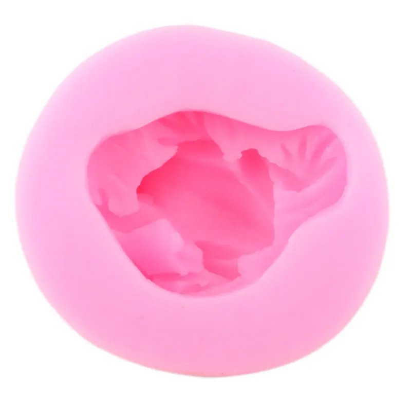 3D в виде листка лотоса лягушка силиконовые формы кекс сделай сам для выпечки